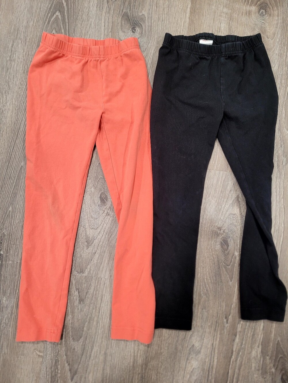 Girls Lot Of Two Size 6-7 Hanna Anderrson Kids Black Stretch Leggings